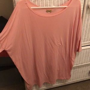 Peach Piko Tee